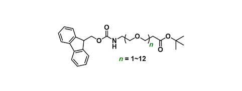 Fmoc-NH-PEGn-t-butyl ester